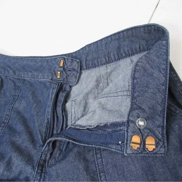 DKNY Chambray Casual Cargo Pants Size 4 - Picture 6 of 16